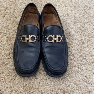 Men's Black Ferragamo Shoes